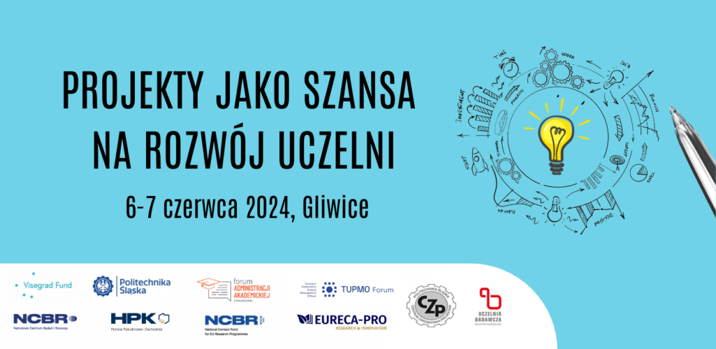 Konferencja biur projektowych: „Projekty jako szansa na rozwój uczelni”, Gliwice 6-7.06.2024